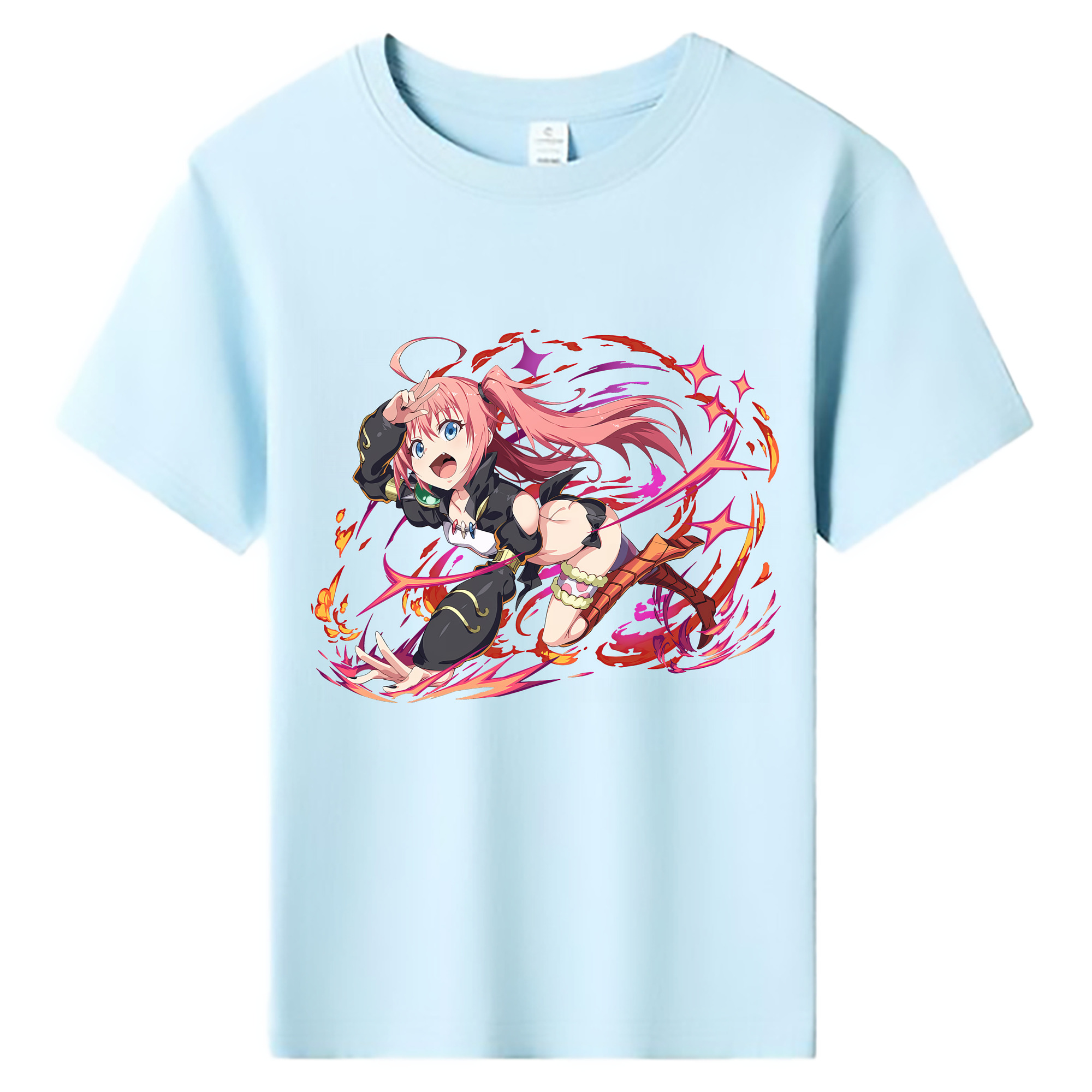 （画像用） 転スラ Regarding Reincarnated to Slime 綿100％キッズTシャツ（フロントプリント）
